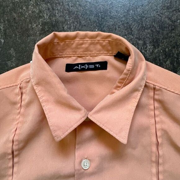 Axist Bowling Style Button Down Shirt Mens Size Large 100% Polyester Very Staine - Picture 15 of 16